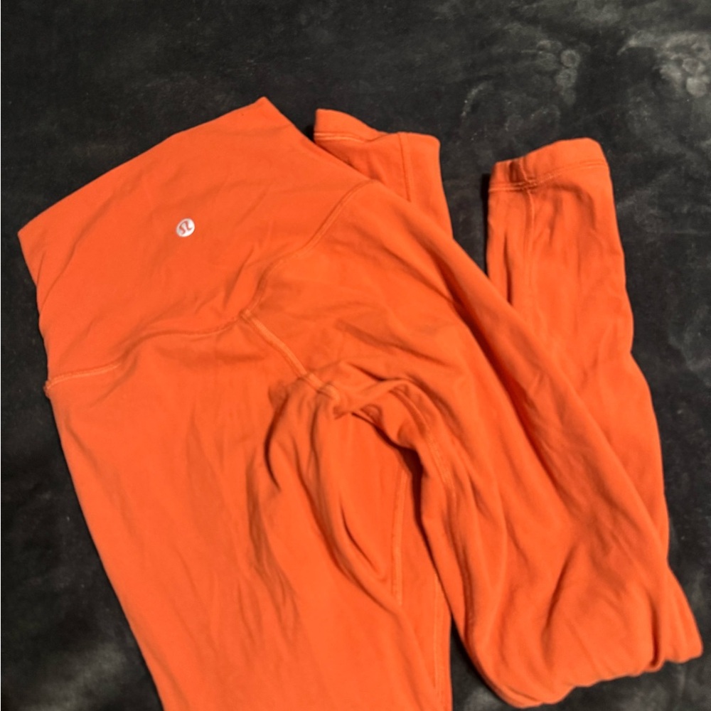 lululemon Orange Leggings size 0